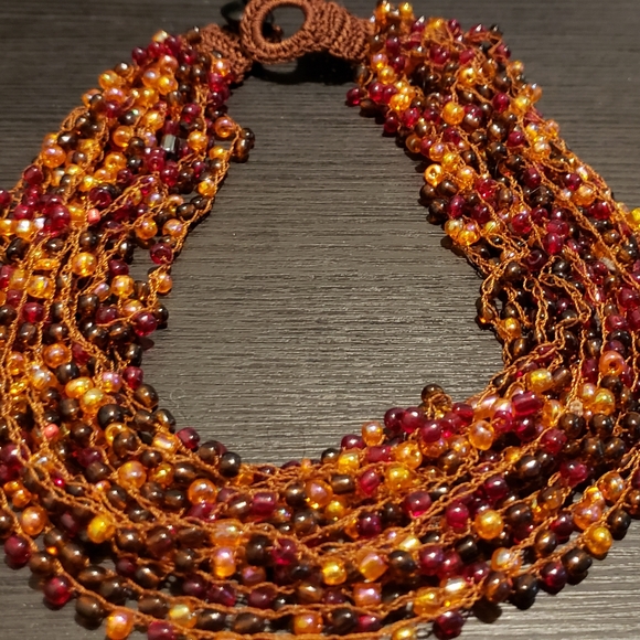 African necklace. Choker style. - Picture 2 of 2